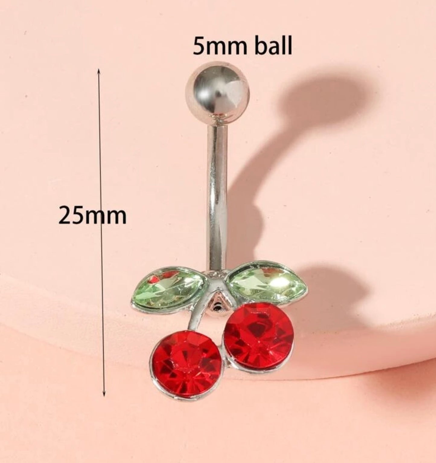 Cherry belly ring