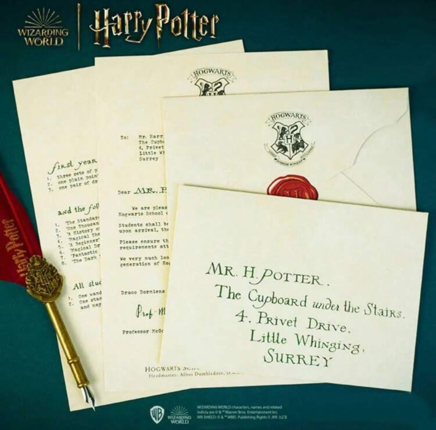 Official Licensed Letter HP