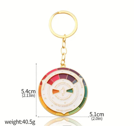 Colour wheel keychain
