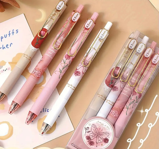 Floral Gold Pen 1pc