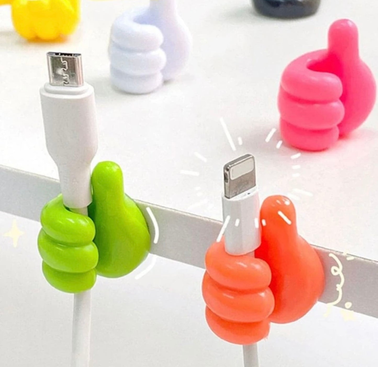 Little cable holder thumbs 5pc