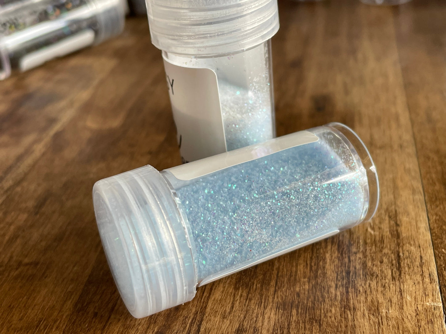 Baby blue fairy glitter slime filler