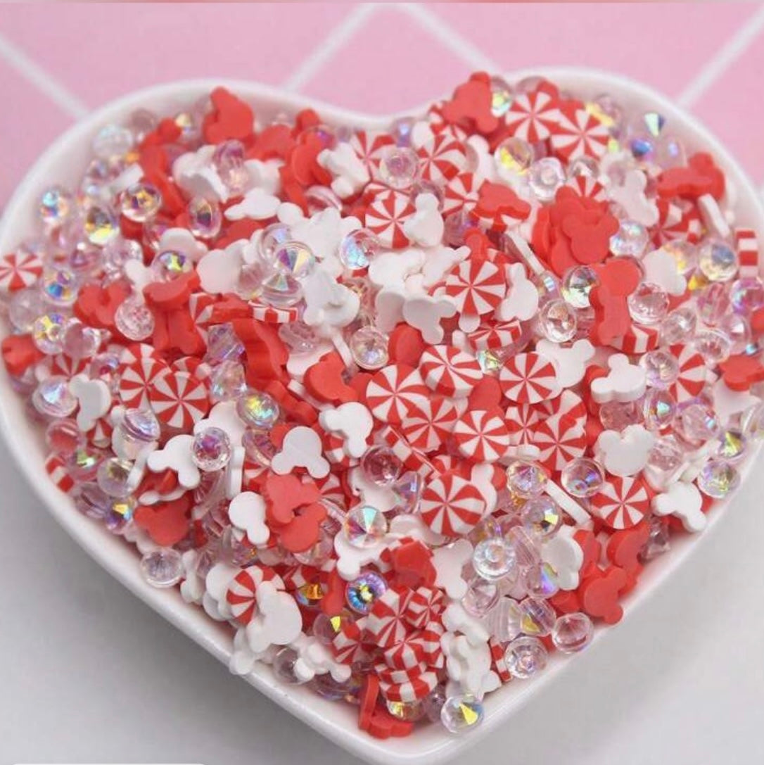 Red, Christmas Cane Slime Filler