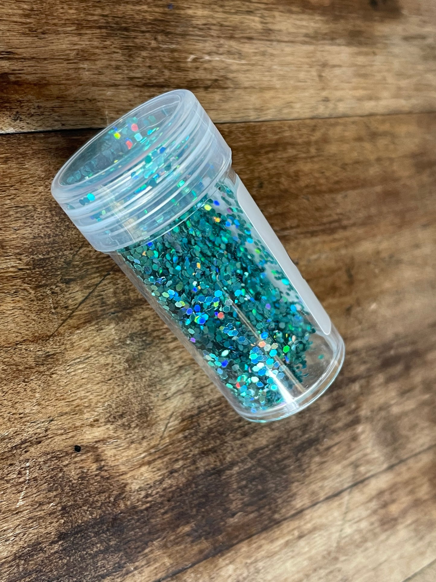 Turquoise Holographic Glitter Slime Filler