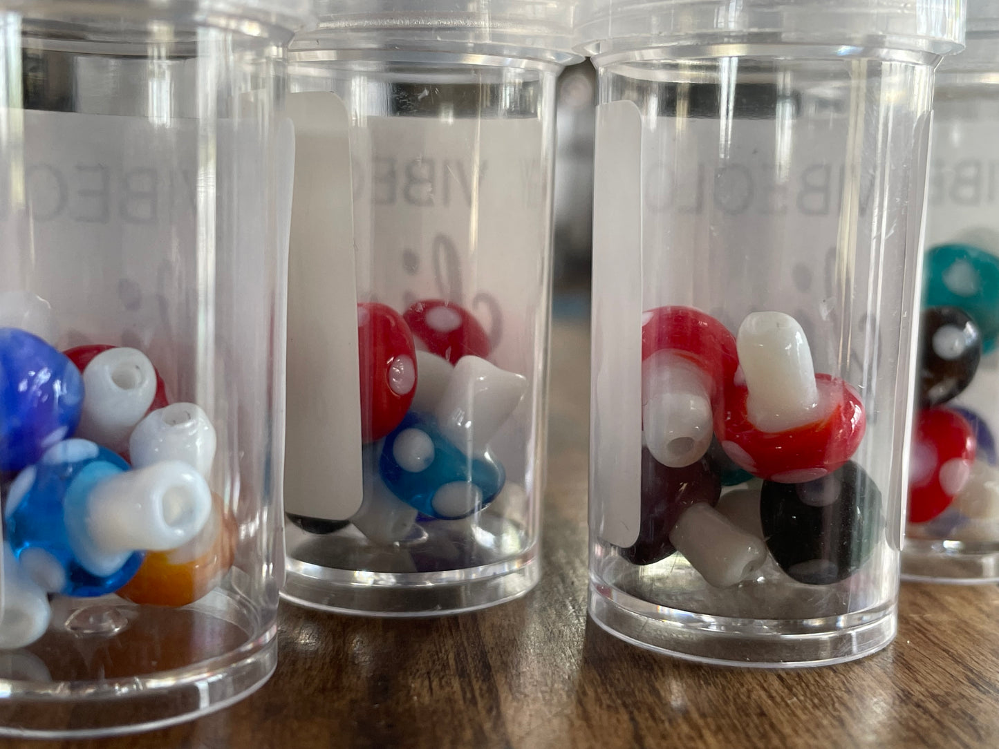 Glass mushrooms slime filler 5pc