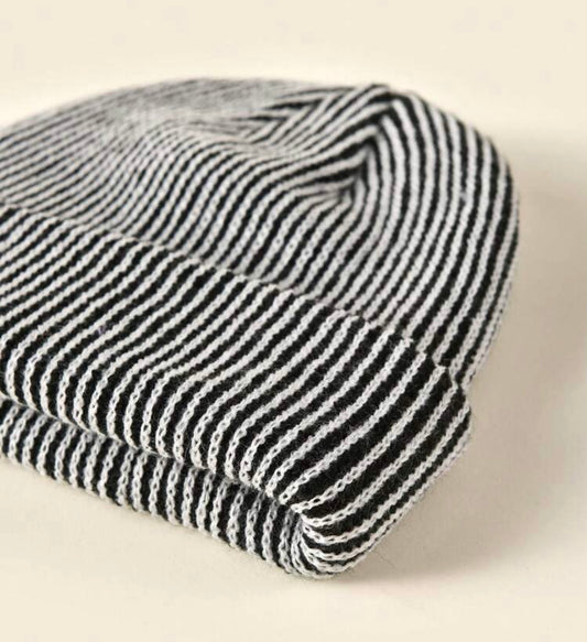 Colour Block Knit Beanie