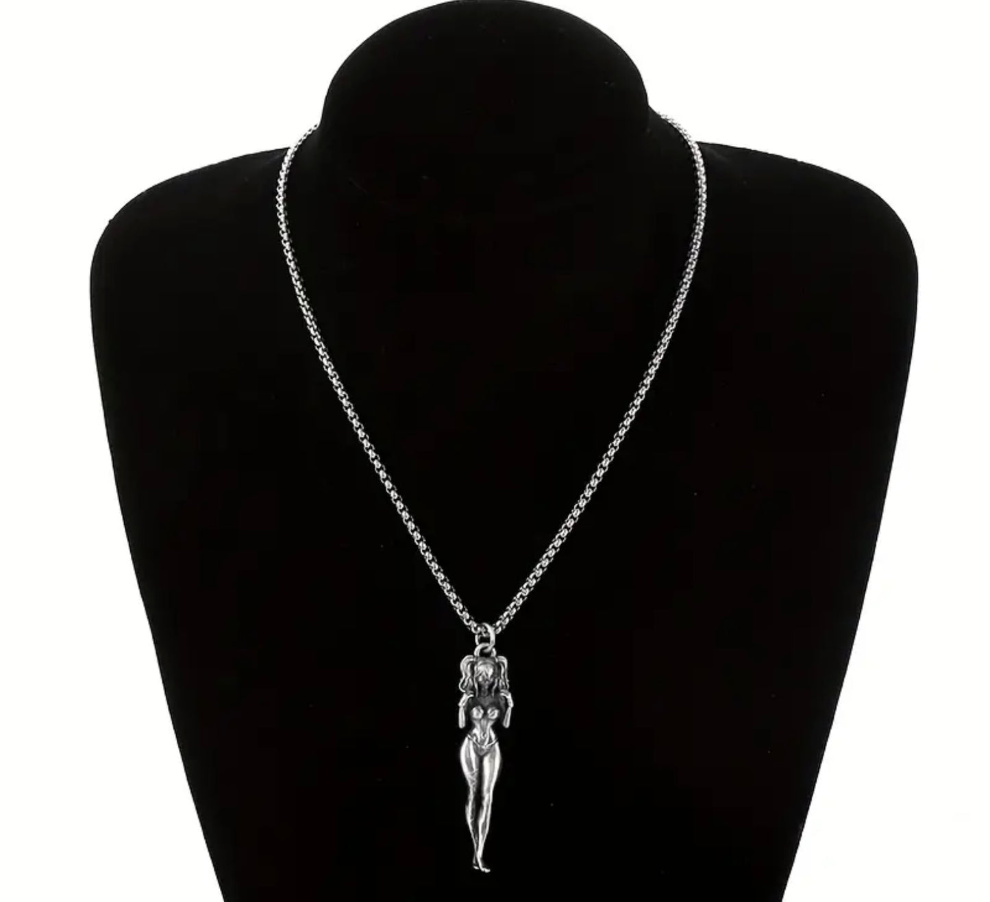 One eye bikini girl pendant