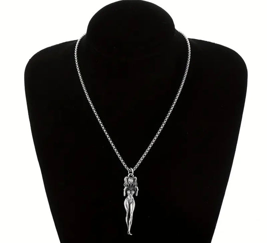 One eye bikini girl pendant