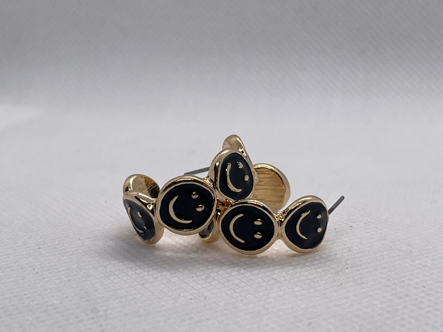 Smiley Hoop Earrings