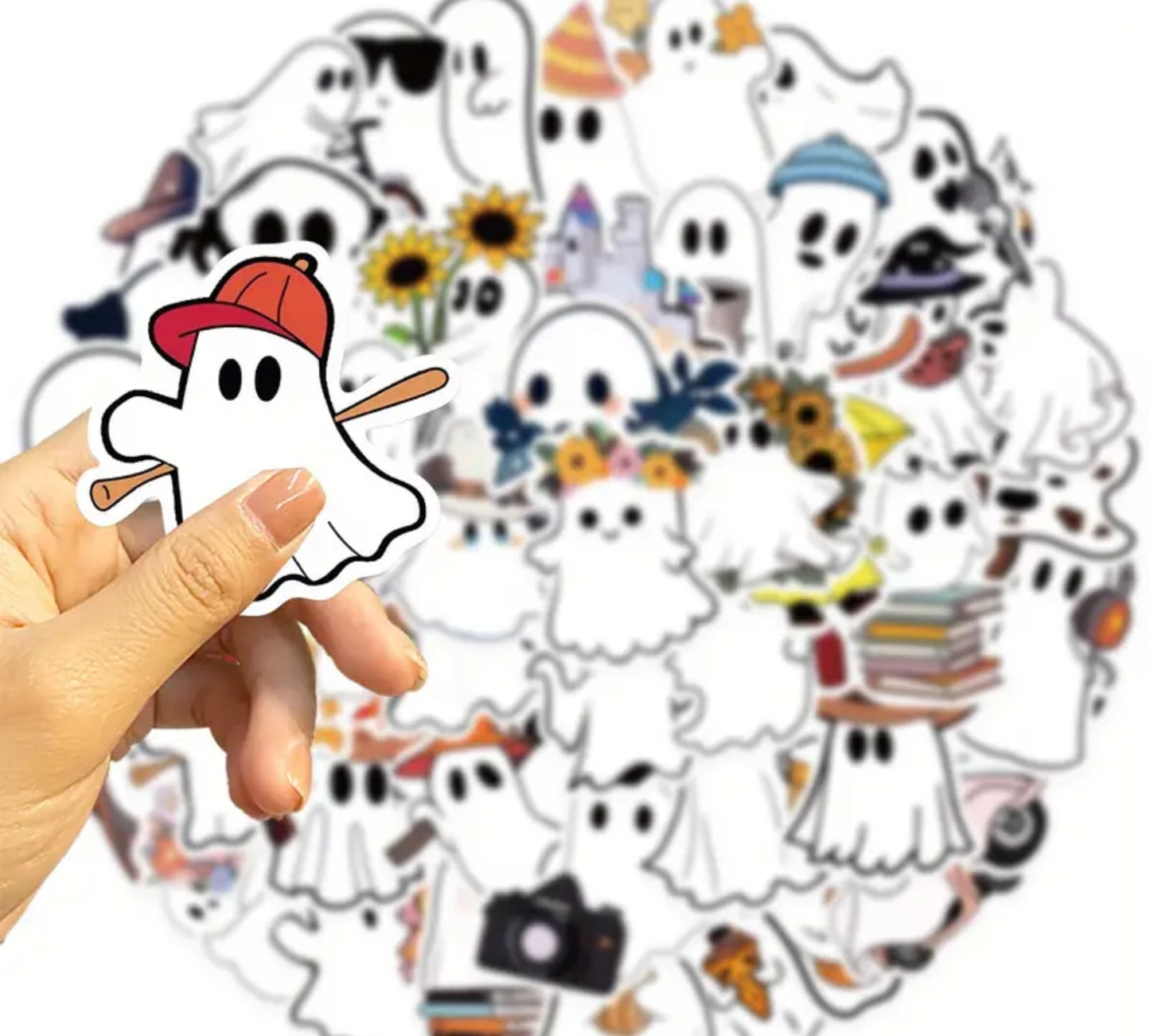 Ghost Stickers 50pc