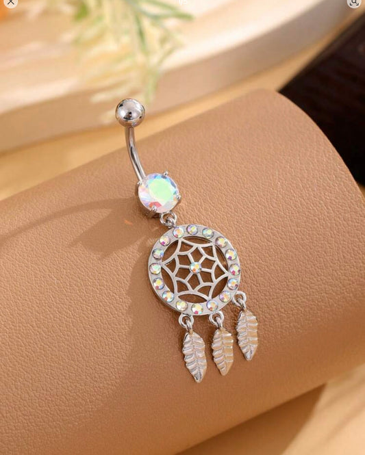 Dream catcher belly ring