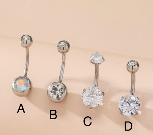 Zircon Belly Ring 1pc