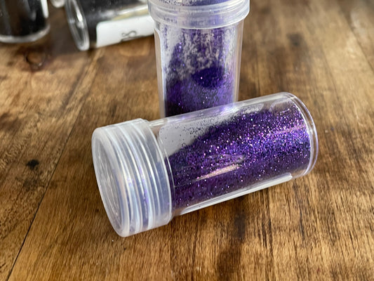 Dark purple glitter slime filler