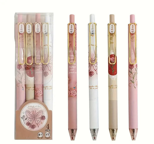 Floral Gold Pen 1pc