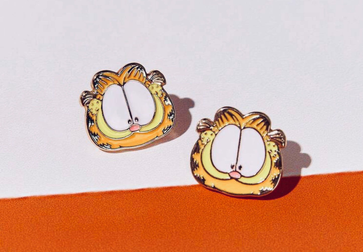 Garfield Face Earrings