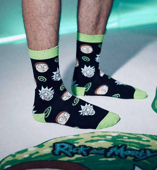 Rick Neon Crew Socks