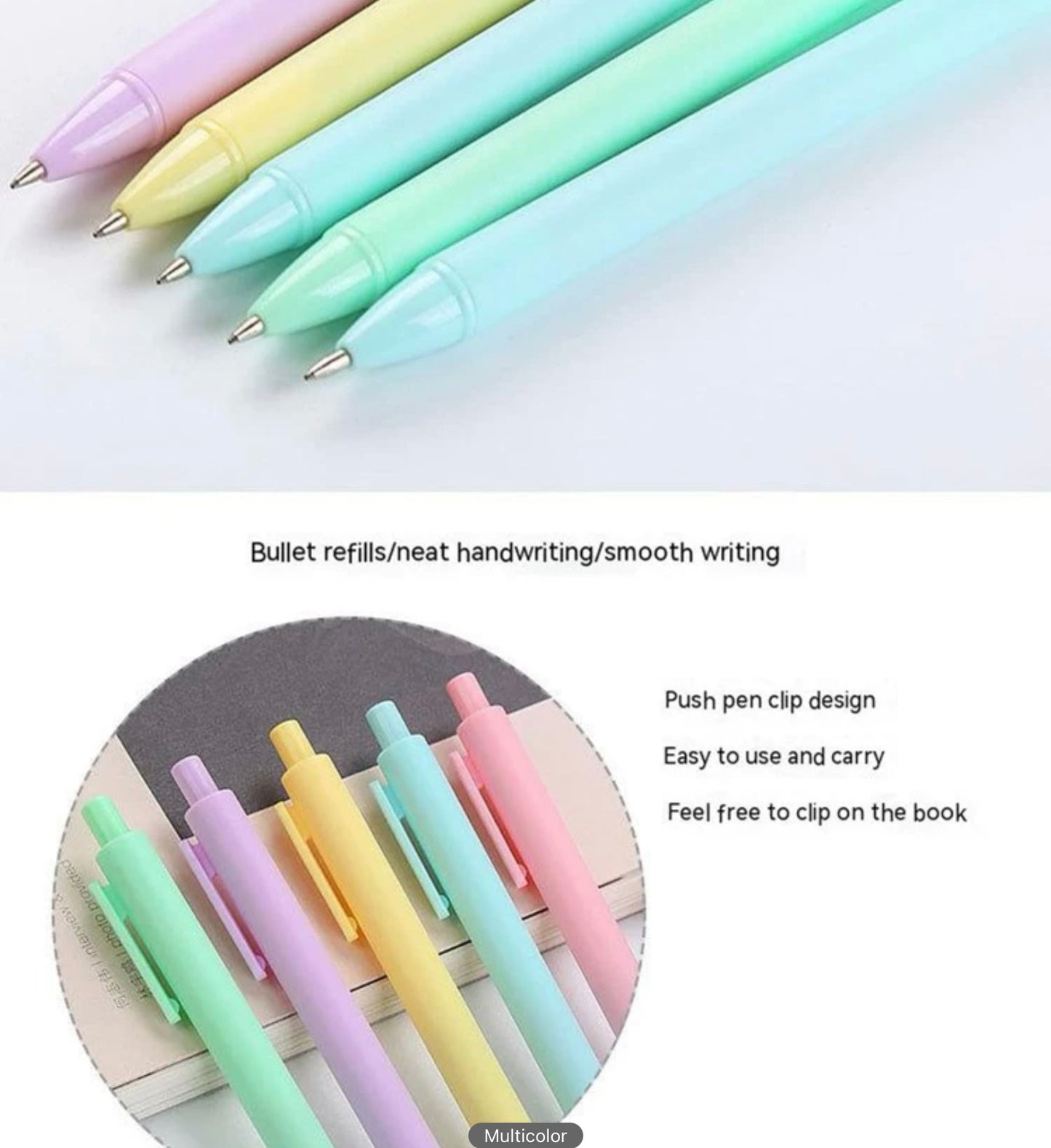 Candy Coloured Ball Point Pens 1pc