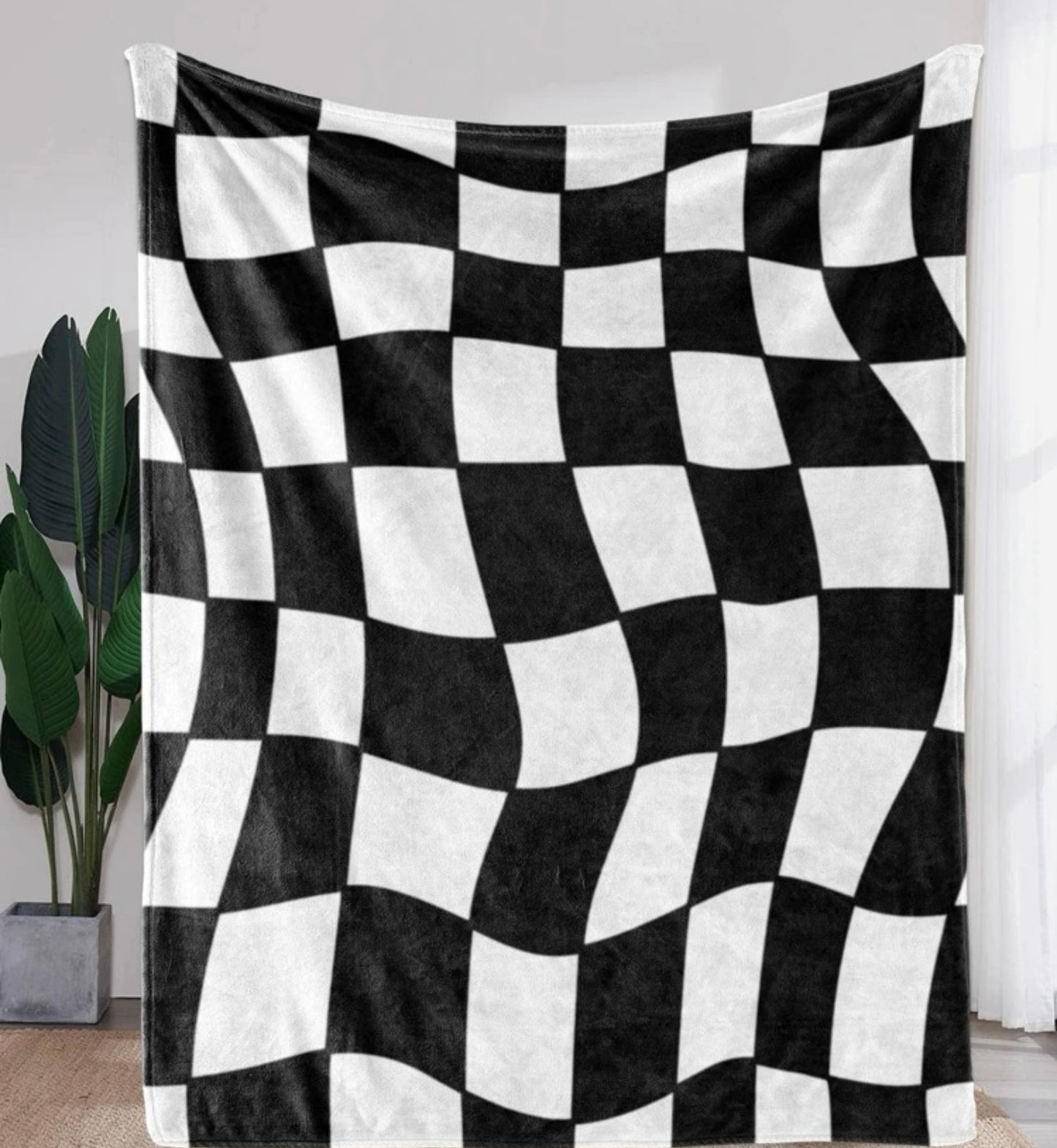 Checkers Ultra Soft Sensory Blanket - Toddler