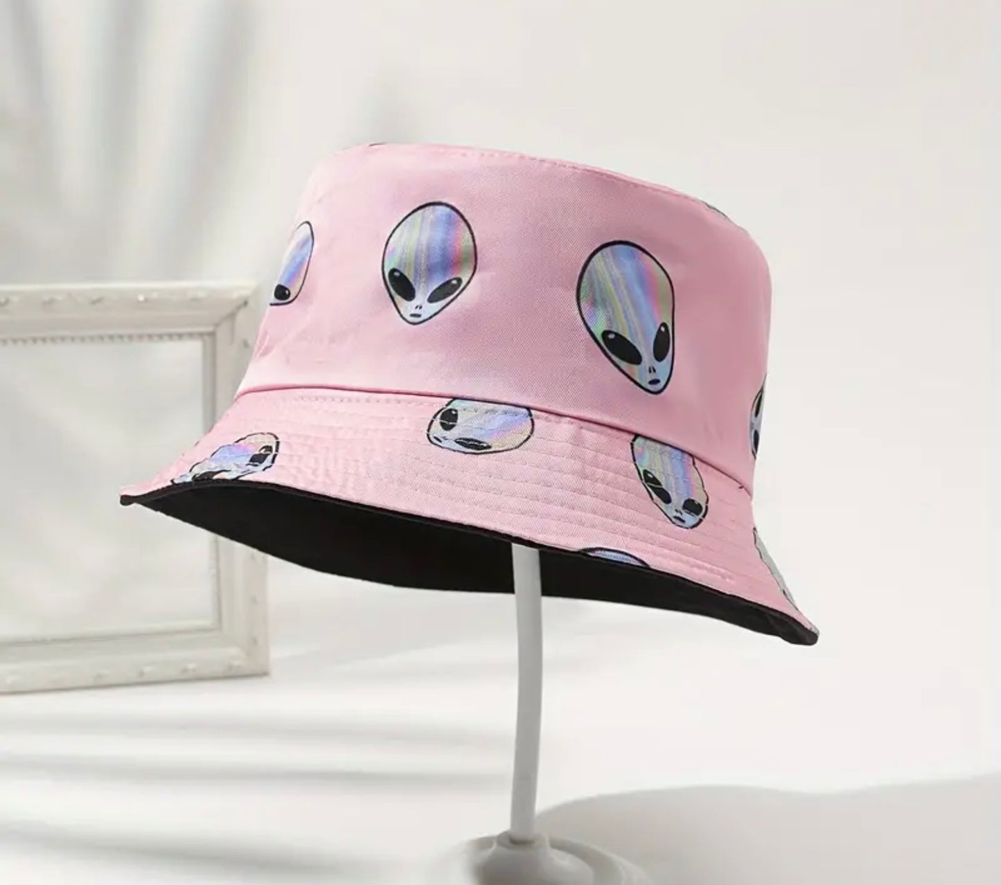 Pink Alien Bucket Hat