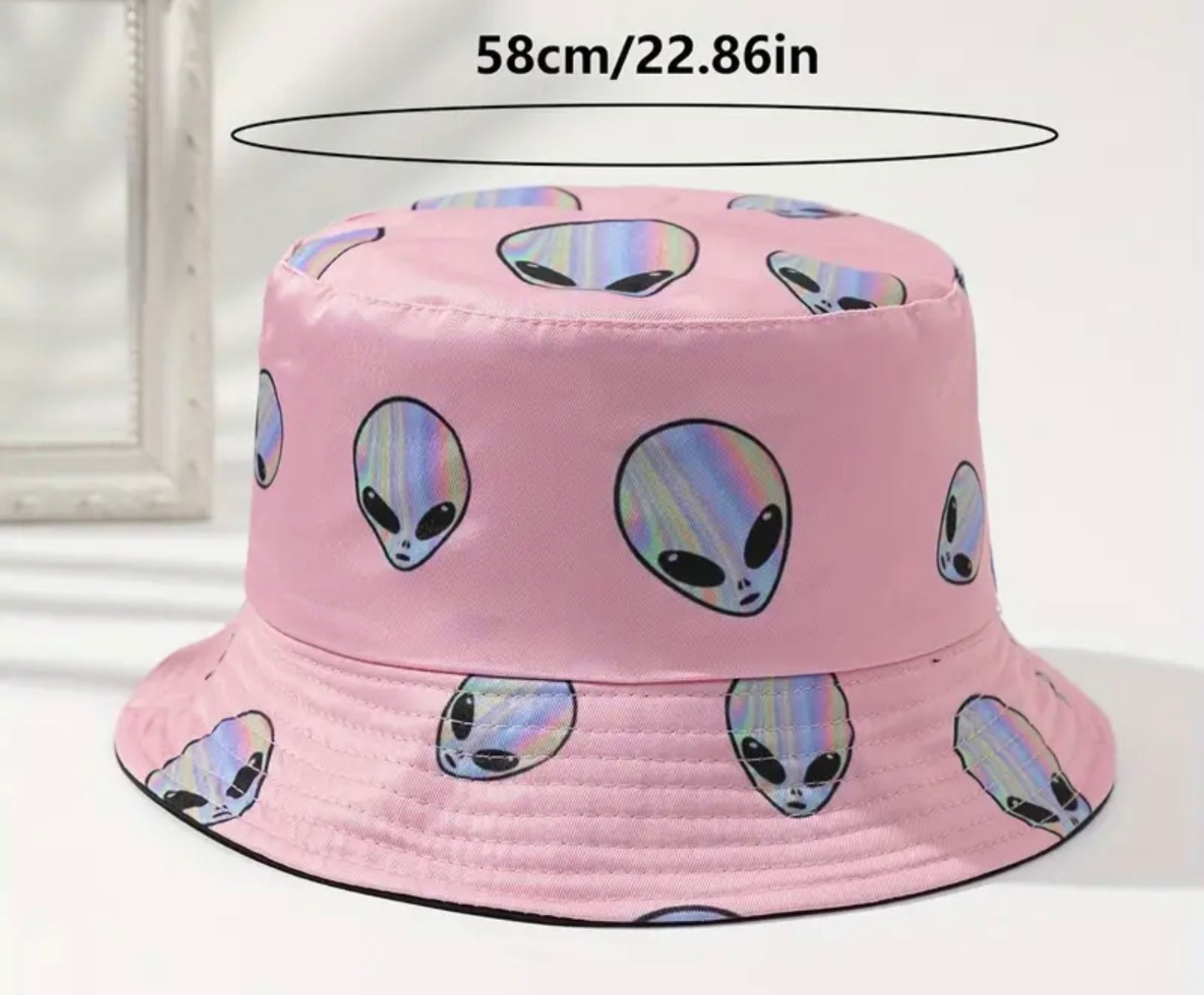 Pink Alien Bucket Hat
