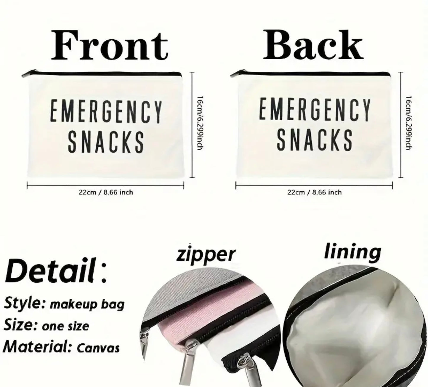 Emergency Snacks Bag