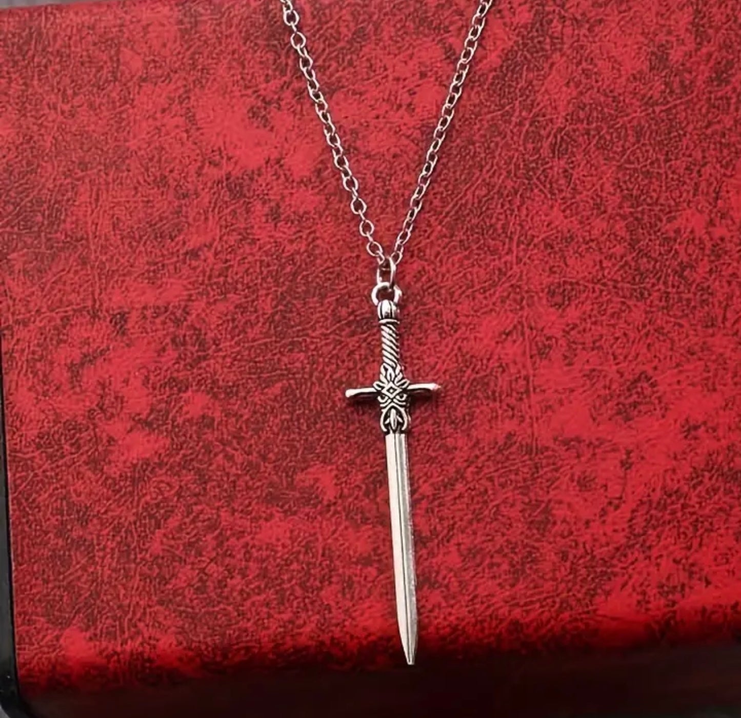 Sword pendant silver